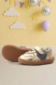 Rakerplus Bob Hakiki Deri Bakır Barefoot Cırtlı Lastikli Bebek Sneaker Ayakkabı - 11