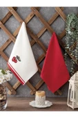Sevim Nakış İşlemeli 2'li Mutfak Havlusu-%100 Pamuk Nakışlı Mutfak Kurulama Bezleri thumbnail 1