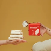 W-Beside JeniPad Yıkanabilir Ped Tanga - Beyaz 6 Adet thumbnail 2