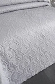 Ultrasonik Kapitoneli Elite Çift Kişilik Yatak Örtüsü Gri thumbnail 3