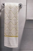 Sevim Geometrik Desenli Zemini Renkli Bambu El Havlusu - 50x90 cm - 10