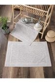 Sevim 2'li Ayak Havlusu - Yüksek Su Emici & Yumuşak & Damask Desen - %100 Pamuk - 50x70cm thumbnail 5