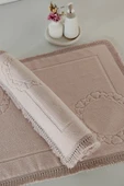 Sevim Püskül Dantelli Ayak Havlusu (50 X 70) Cm 2'li - 3