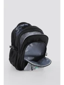 Ççs Su Geçirmez Kumaş Çocuk Çok Gözlü Siyah Gri Ortopedik Sırt Okul Çantası (51928) - 4