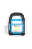HB-9707A-1 3 Kademeli USB Çıkışlı Şarjlı Mavi Solar Lamba - 5