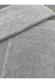 Sevim 2'li Ayak Havlusu - Yüksek Su Emici & Yumuşak & Damask Desen - %100 Pamuk - 50x70cm thumbnail 6