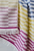 Sevim %100 Pamuk Saçaklı Çok Renkli Peştemal ve Peşkir Takımı-Plaj Havlusu-Şezlong Örtüsü thumbnail 3