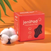 W-Beside JeniPad Yıkanabilir Ped 6 Adet - Siyah Günlük thumbnail 2