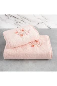 Sevim 2'li Bambu Banyo Havlu Seti - Yumuşak & Nakış İşlemeli- 2'li Çeyiz Seti - Tivoli Lisette - 10