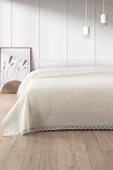 Sevim %100 Pamuk Çift Kişilik Kopanaki Dantelli Waffle Pike-210x230 cm - 1