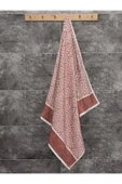 Sevim Geometrik Desenli Banyo Havlusu - Çizgili & Yüksek Su Emici - %100 Pamuk - 90x150 cm - 10