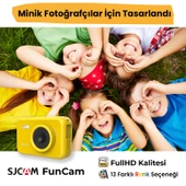 SJCAM FunCam Çocuk Kamerası Sarı - Çocuklar için Fotoğraf Makinesi 1080p 12MP - 3
