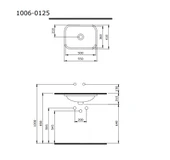 Bocchi Scala Tezgah Altı Lavabo 55 Cm Mat Gri 1006-006-0125 - 2