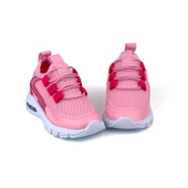 Kız Bebe Çocuk Fuşya Işıklı Bağcıksız Rahat Kalıp Sneaker Spor Ayakkabı thumbnail 2