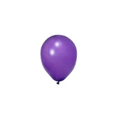 20 Adet 12 İnç 30 Cm Metalik Mor Balon Doğum Günü Süsleme - 2