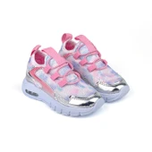 Kız Bebe Pembe Işıklı Bağcıksız Rahat Kalıp Sneaker Spor Ayakkabı - 1