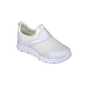 Çocuk Unisex Beyaz Bağcıksız Slip-On Rahat Kalıp Günlük Sneaker Spor Ayakkabı - 3