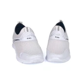 Çocuk Unisex Beyaz Siyah Bağcıksız Slip-On Rahat Kalıp Günlük Sneaker Spor Ayakkabı - 2