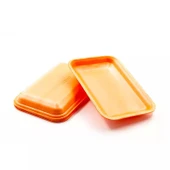 Tek Kullanımlık Köpük 2000 Gr. Turuncu Servis Et Kıyma Saklama Tepsi Tabak -265x175x35mm. - 10 Adet thumbnail 5