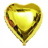 1 Adet 18 İnç 45 Cm Kalp Folyo Balon Altın - 1