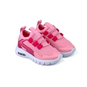 Kız Bebe Çocuk Fuşya Işıklı Bağcıksız Rahat Kalıp Sneaker Spor Ayakkabı thumbnail 1