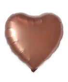 1 Adet 18 inç 45 Cm Retro Kalp Folyo Balon Bakır - 1