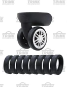 Silikon Bavul Valiz Tekerlek Koruyucu 8 Adet ( Siyah ) Tek Ebat - 1