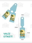 Trink Çanta Desenli Silikon Valiz ve Bavul Bagaj İsimlikli Etiket * 2 Adet * Vespa - 1