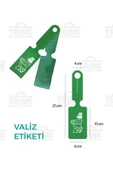 Valiz Etiketi ve Bavul Etiketi 2 Adet Tek Ebat - 1