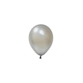 20 Adet 12 İnç 30 Cm Metalik Gümüş Balon Doğum Günü Süsleme - 2