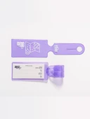 Valiz Etiketi ve Bavul Etiketi * Neon Renk Pvc * Lila - 1