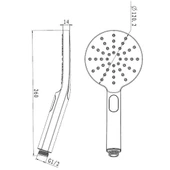 Bocchi Air Touch2 Eco 120R El Duşu 3 Sprey Fonksiyonlu Siyah 5500-0021-AB - 2
