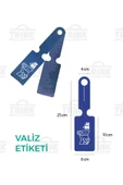 Valiz Etiketi ve Bavul Etiketi 2 Adet Tek Ebat - 2