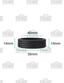 Silikon Bavul Valiz Tekerlek Koruyucu 8 Adet ( Siyah ) Tek Ebat - 3