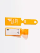 Valiz Etiketi ve Bavul Etiketi * Neon Renk Pvc * Turuncu - 1