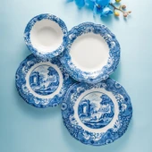 Fecra Vintage Blue 24 Parça Yemek Takımı - 5