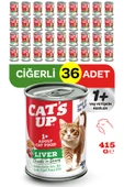 Cats Up Yaş Yetişkin Kedi Maması Ciğerli 415gr 36Lı - 1