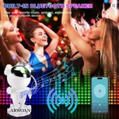 Bluetooth müzik hoparlör yıldız uzay projektör gece lambası çocuklar hediye ev dekor için - 5