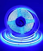 12V COB Şerit Led Mavi Işık  - Metrede 360 Led - 5 Metre - 3
