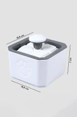Evcil Hayvanlar Için Otomatik Kedi Su Sebili Led Işıklı 2 Litre Kapasiteli - Beyaz - 5