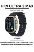 HK9 ULTRA 2 MAX YENİ NESİL AKILLI SAAT 49 MM YENİ VERSİYON AKILLI SAAT-Siyah thumbnail 1