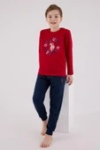U.S. Polo Assn. Erkek Çocuk Uzun Kol Pijama Takım Kırmızı thumbnail 3