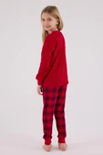 RolyPoly Kız Çocuk Uzun Kol Pijama Takım Kırmızı thumbnail 3
