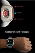 Akıllı Saat Ultra2 10 Kordon Kasa Koruma Kılıf Smart Watch Bluetooth Bağlantılı Akıllı Saat - 7