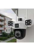 4 KAMERA HD WiFi & 4G Güvenlik Kamerası – 360° Çevirme, Gece Görüş, Hareket Algılama, Çift Yönlü Ses thumbnail 2