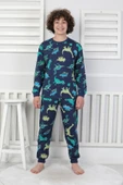 Stegosaurus desenli erkek çocuk pijama takımı - 1