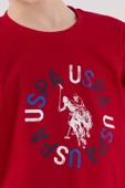U.S. Polo Assn. Erkek Çocuk Uzun Kol Pijama Takım Kırmızı thumbnail 6