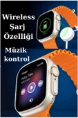 Akıllı Saat Ultra2 10 Kordon Kasa Koruma Kılıf Smart Watch Bluetooth Bağlantılı Akıllı Saat - 2