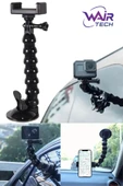 Akrobat Vantuzlu Telefon Aksiyon Kamera Tutucu Araç Telefon Tutucu Aksiyon Kamera Gopro Aksesuar - 1