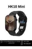 HK10 Mini Akıllı Saat Kordon Hediyeli 1.75" Amoled Ekran Tüm Telefonlara Uyumlu Su Geçirmez thumbnail 1